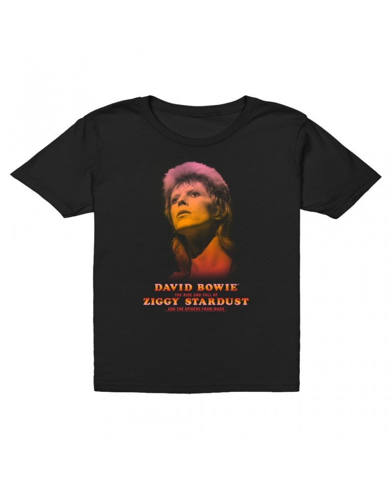 David Bowie Kids T-Shirt | The Rise And Fall Of Ziggy Stardust And The Spiders From Mars Ombre Image Kids T-Shirt $10.48 Kids