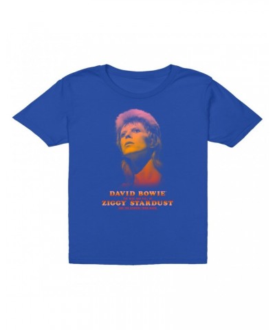 David Bowie Kids T-Shirt | The Rise And Fall Of Ziggy Stardust And The Spiders From Mars Ombre Image Kids T-Shirt $10.48 Kids