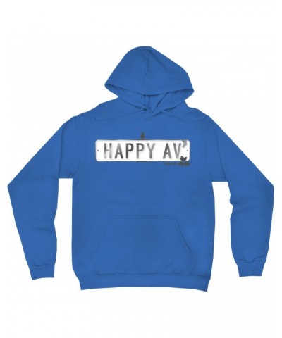 Woodstock Hoodie | Happy Avenue Street Sign Hoodie $17.18 Sweatshirts