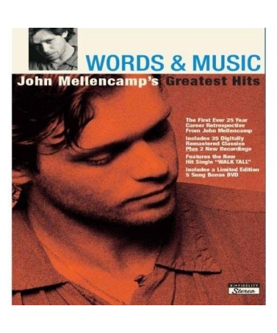 John Mellencamp WORDS & MUSIC: JOHN MELLENCAMP'S GREATEST HITS CD $8.69 CD