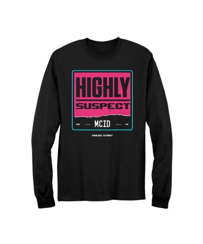 Highly Suspect Press Start Long Sleeve T-Shirt $12.87 Shirts