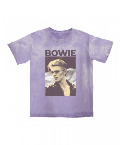 David Bowie T-shirt | The Man Who Fell To Earth Sepia Photo Color Blast Shirt $13.78 Shirts