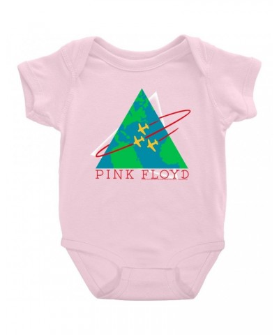 Pink Floyd Baby Short Sleeve Bodysuit | Learning To Fly Concert Logo Bodysuit $8.58 Kids