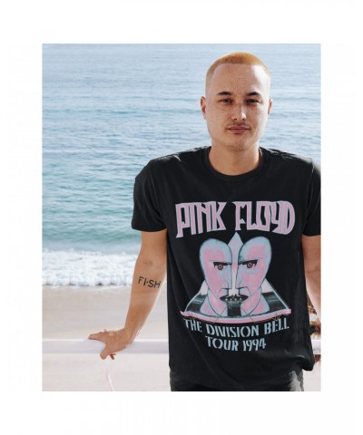 Pink Floyd T-Shirt | Colorful Division Bell 1994 Tour Design Shirt $8.73 Shirts