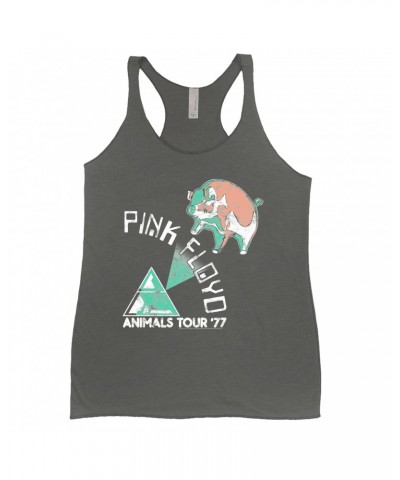 Pink Floyd Ladies' Tank Top | Pastel Animals '77 Tour Shirt $8.69 Shirts