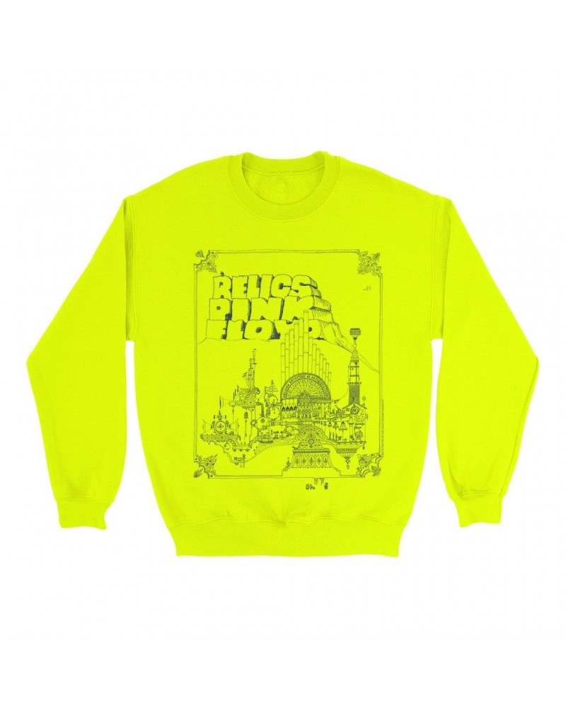 Pink Floyd Bright Colored Sweatshirt | Relics Retro Album Image Sweatshirt $17.48 Sweatshirts