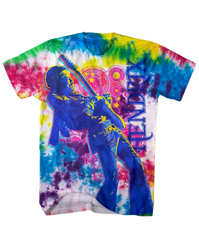 Jimi Hendrix T-Shirt | Electric Tie Dye Shirt $13.32 Shirts