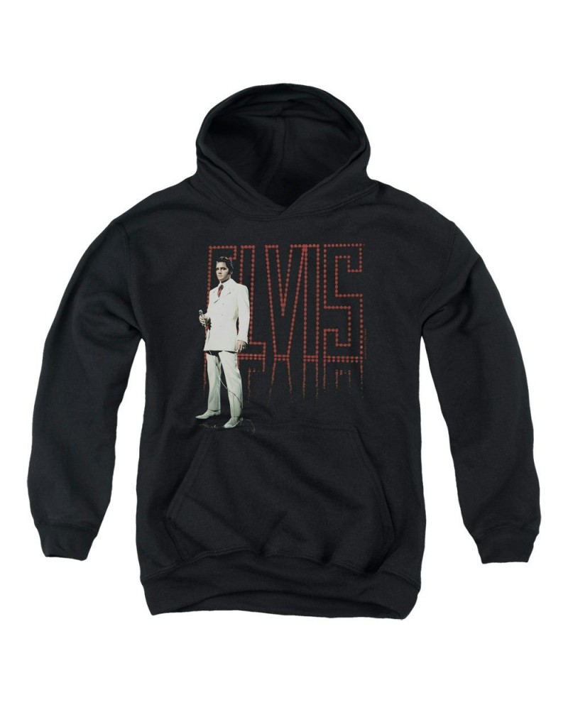 Elvis Presley Youth Hoodie | WHITE SUIT Pull-Over Sweatshirt $13.63 Sweatshirts