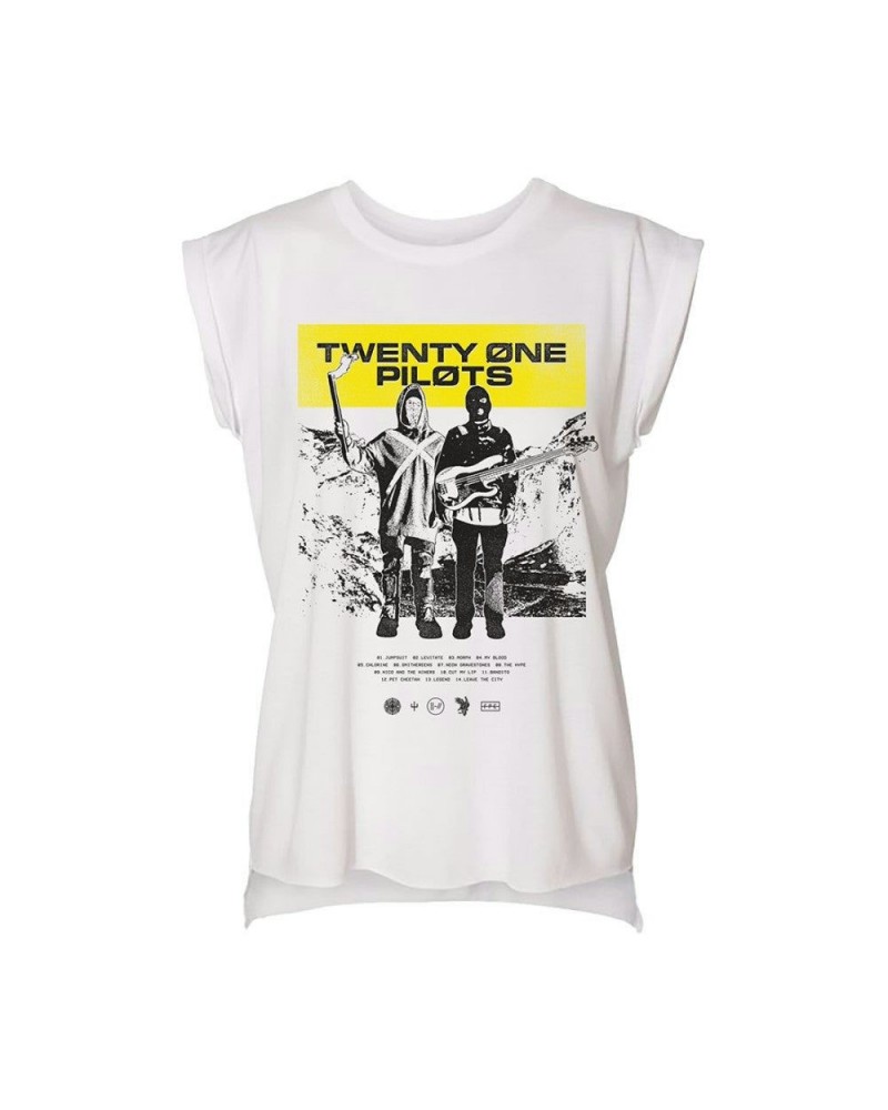 Twenty One Pilots Postcard Juniors T-Shirt $11.52 Shirts