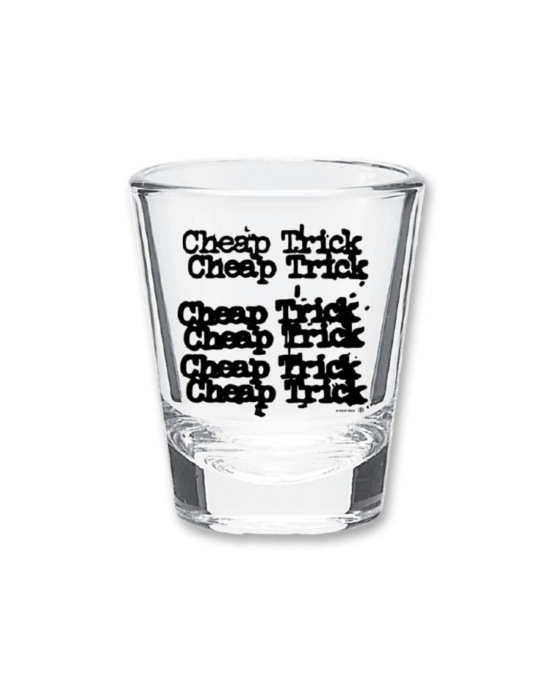 Cheap Trick Stacked Logo Shot Glass $1.68 Drinkware