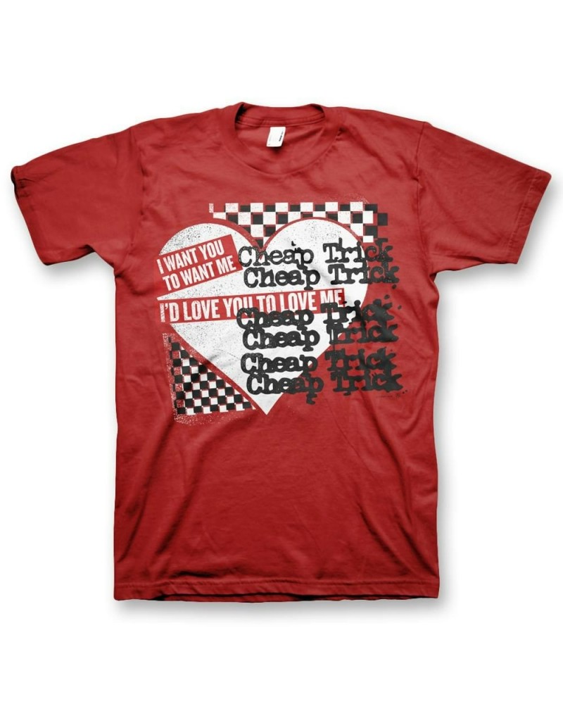 Cheap Trick Love You To Love Me T-Shirt (Men's) $8.75 Shirts