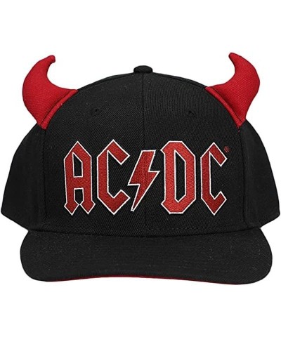 AC/DC Embroidered Logo 3d Horns Snapback Hat $12.25 Hats