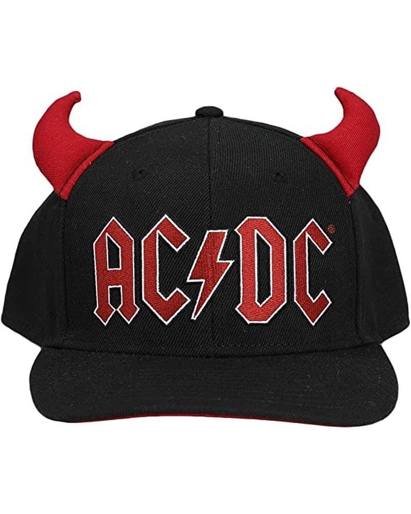 AC/DC Embroidered Logo 3d Horns Snapback Hat $12.25 Hats