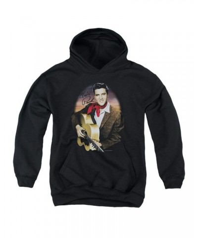 Elvis Presley Youth Hoodie | RED SCARF 2 Pull-Over Sweatshirt $12.76 Sweatshirts