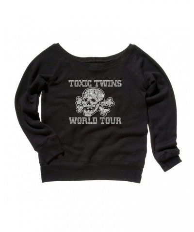 Aerosmith Toxic Twins Bling Slouchy Fleece Sweater $22.78 Sweatshirts