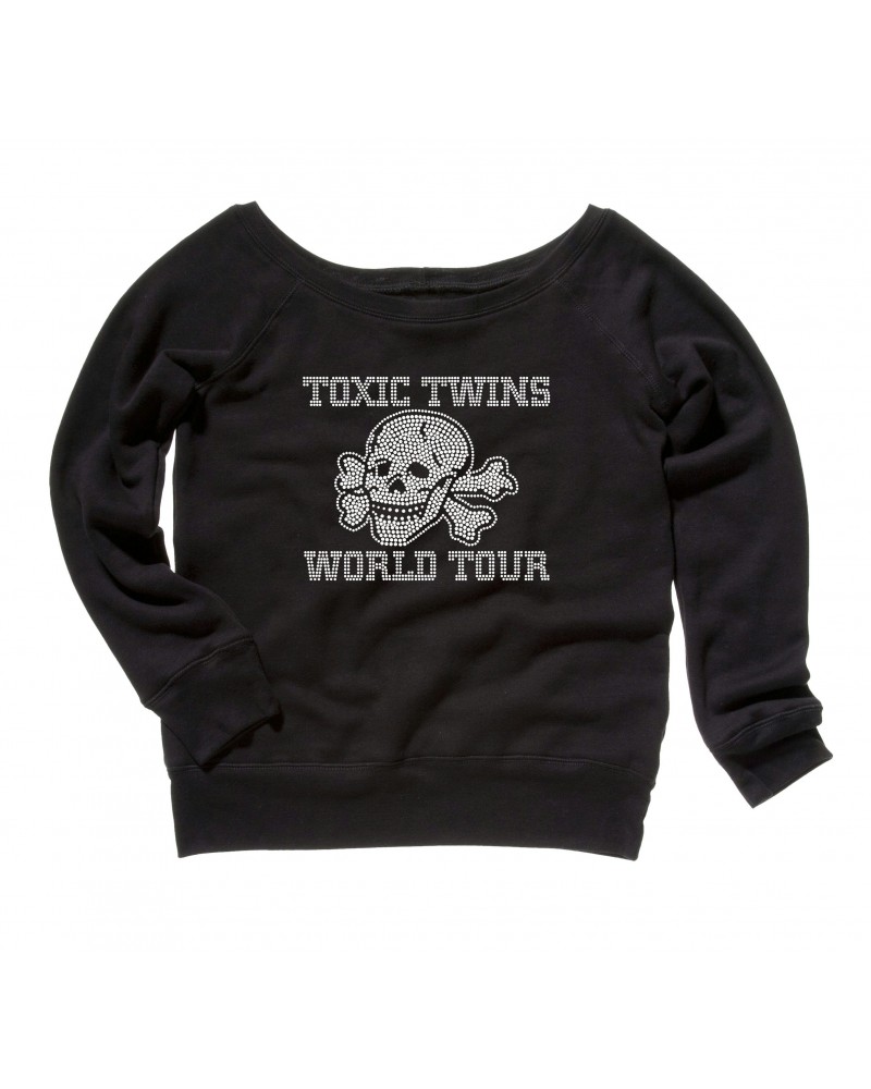 Aerosmith Toxic Twins Bling Slouchy Fleece Sweater $22.78 Sweatshirts