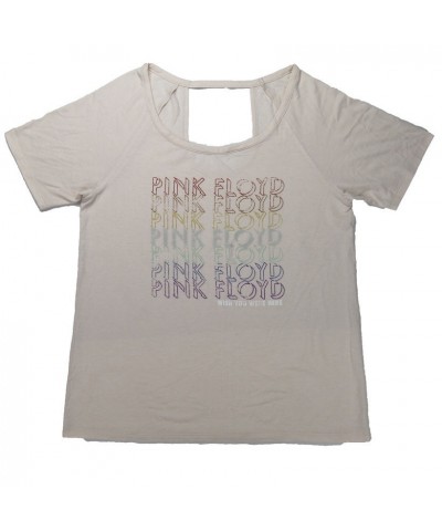 Pink Floyd Women's Repeating Rainbow Wish You Were Here T-Shirt $5.85 Shirts