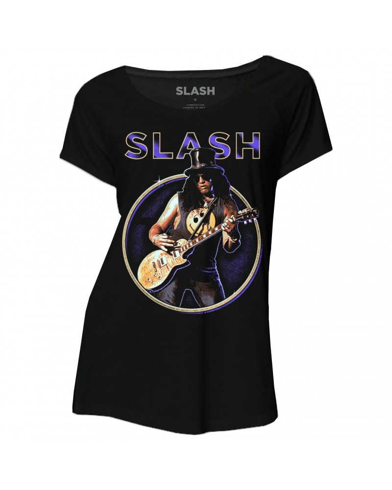 Slash Purple Circle Ladies Tee $11.28 Shirts