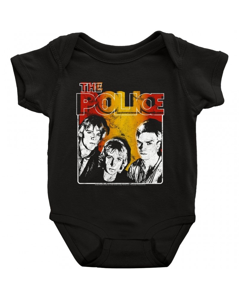 The Police Baby Short Sleeve Bodysuit | Outlandos Ombre Trio Distressed Bodysuit $8.78 Kids