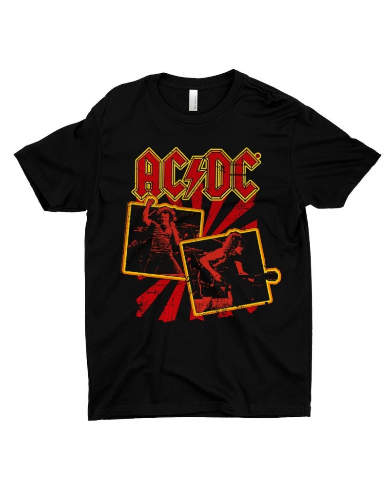 AC/DC T-Shirt | Back In Black Tour 1980 Distressed Shirt $7.73 Shirts