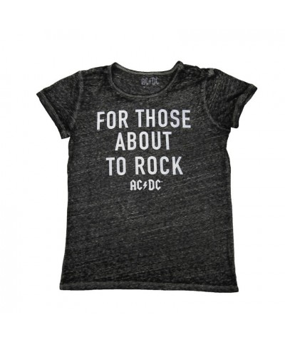 AC/DC For Those About To Rock Block Type T-Shirt $7.48 Shirts