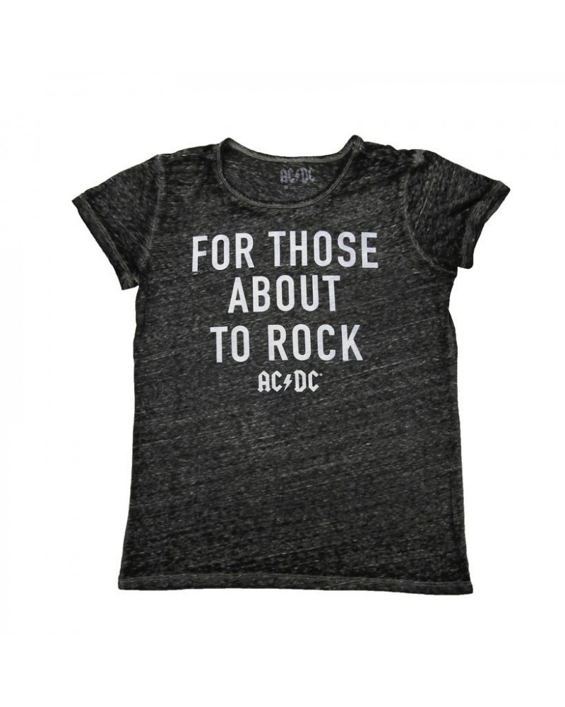 AC/DC For Those About To Rock Block Type T-Shirt $7.48 Shirts