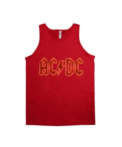 AC/DC Unisex Tank Top | Neon Lights Logo Shirt $12.23 Shirts