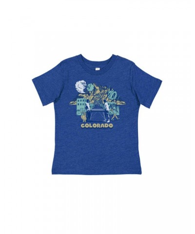 Phish Kids Colorful Colorado Tee on Heather Blue $5.95 Shirts