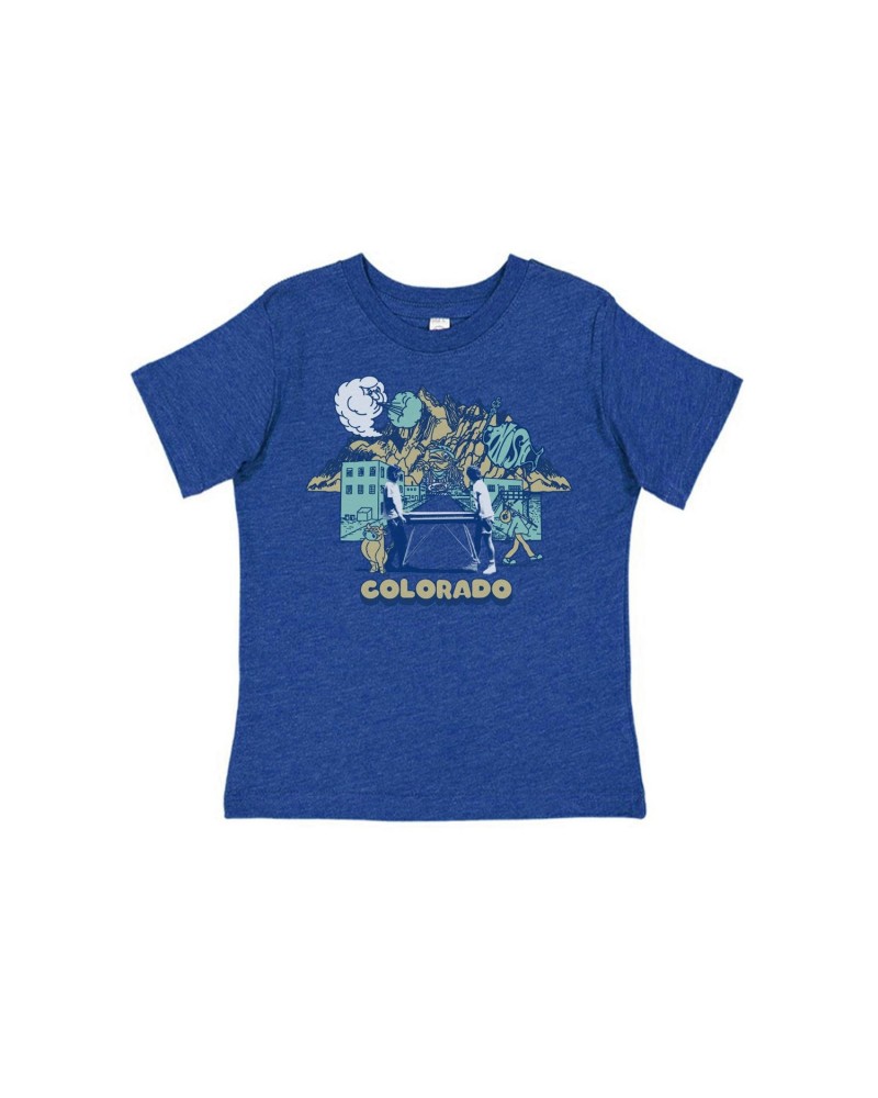 Phish Kids Colorful Colorado Tee on Heather Blue $5.95 Shirts